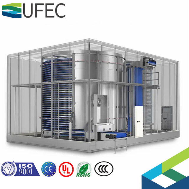 Congelador profundo de alta qualidade, frutos do mar, peixe, camarão, iqf, máquina de congelamento rápido, espiral única e espiral dupla