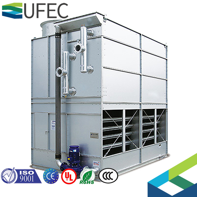 Indústria eficiente Nh3/amônia/R717/torre de resfriamento de refrigerante condensador evaporativo para indústria de refrigeração de compressor de ar de parafuso